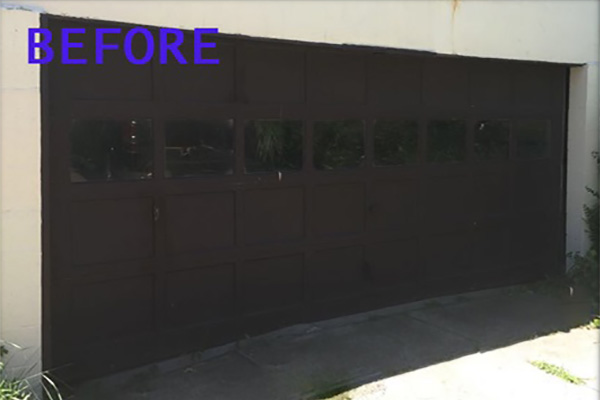  Brown Door Garage - Before