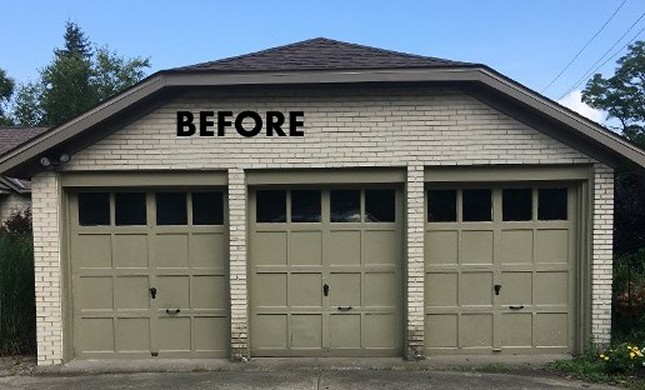 Before, 3 Car Garage